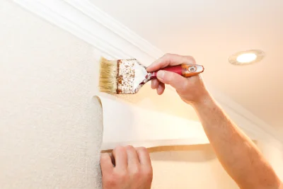 Pose de papier peint à Malaussène — revêtements muraux et toiles de verre